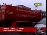 Tekstil Fabrikası Yandı