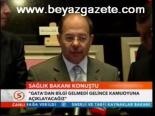 Sağlık Bakanı Konuştu