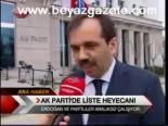 Ak Parti'de Liste Heyecanı