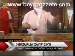 Erzurum 'Zayıf' Çıktı