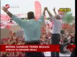 Miting Sonrası Yemek Molası