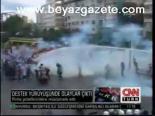 Destek Yürüyüşünde Olaylar Çıktı