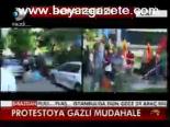 Protestoya Gazlı Müdahale