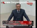 Ak Parti Hükümeti Güvenoyu Aldı
