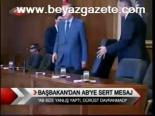 Başbakan'dan Ab'ye Sert Mesaj