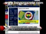 Fenerbahçe'den Açıklama
