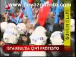 İstanbul'da Çin'i Protesto