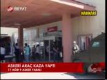 Askeri Araç Kaza Yaptı