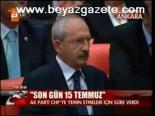 Meclis'te 15 Temmuz Kilidi