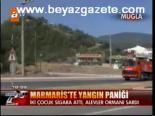 Marmaris'te Yangın Paniği