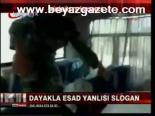 Dayakla Esad Yanlısı Slogan