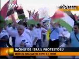 İnönü'de İsrail Protestosu