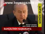 Bahçeli'den Başbakan'a