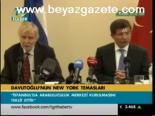 Davutoğlu'nun New York Temasları