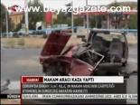 Makam Aracı Kaza Yaptı