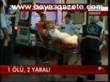 1 Ölü, 2 Yaralı