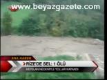 Rize'de Sel: 1 Ölü