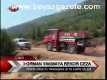 Orman Yakmaya Rekor Ceza