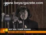 Bdp'nin Yemin Kararı