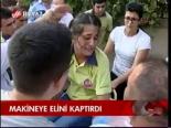 Makineye Elini Kaptırdı