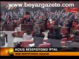 Açılış Resepsiyonu İptal