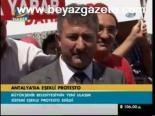 Antalya'da Eşekli Protesto