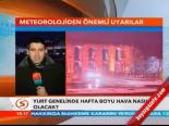 Meteorolojiden Önemli Uyarılar