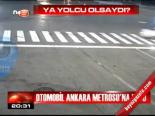 Otomobil Ankara Metro'na Uçtu