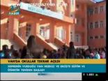 Van'da Okullar Tekrar Açıldı
