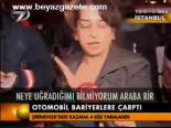 Otomobil Bariyerlere Çarptı