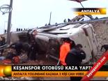 Keşanspor Otobüsü Kaza Yaptı