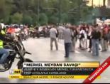 angela merkel - Almanya Başbakanı Merkel Yunanistan'da protestolarla karşılandı Videosu