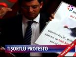 Meclis'te tişörtlü protesto