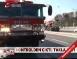 polis panzeri - İstanbul'da polis panzeri kaza yaptı Videosu