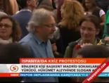 İspanya'da kriz protestosu