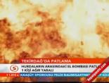 Tekirdağ'da patlama
