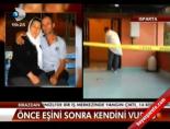intihar - Önce eşini sonra kendini vurdu Videosu