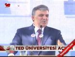 TED Üniversitesi açıldı online video izle