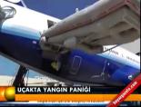 yolcu ucagi - Uçakta yangın paniği Videosu