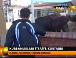Kurbanlıkları itfaiye kurtardı