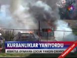 Kurbanlıklar yanıyordu
