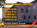 Bayram namazı saatleri