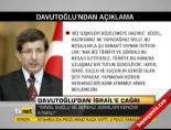 israil - Davutoğlu'dan İsrail'e çağrı Videosu