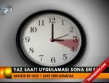 Yaz saati uygulaması sona eriyor
