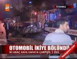 Otomobil ikiye bölündü