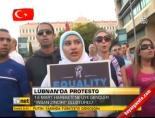 Lübnan'da protesto