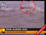 Tekne alabora oldu