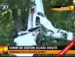 İzmir'de eğitim uçağı düştü online video izle