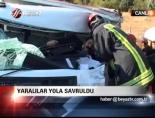Yaralılar yola savruldu