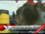 sicak hava balonu - Gökyüzü balonlarla süslendi Videosu